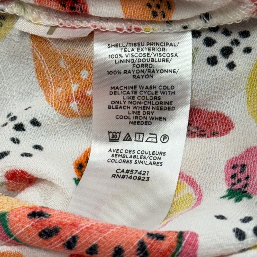 LOFT White Fruit-Print Spaghetti-Strap Romper - Picture 4 of 4